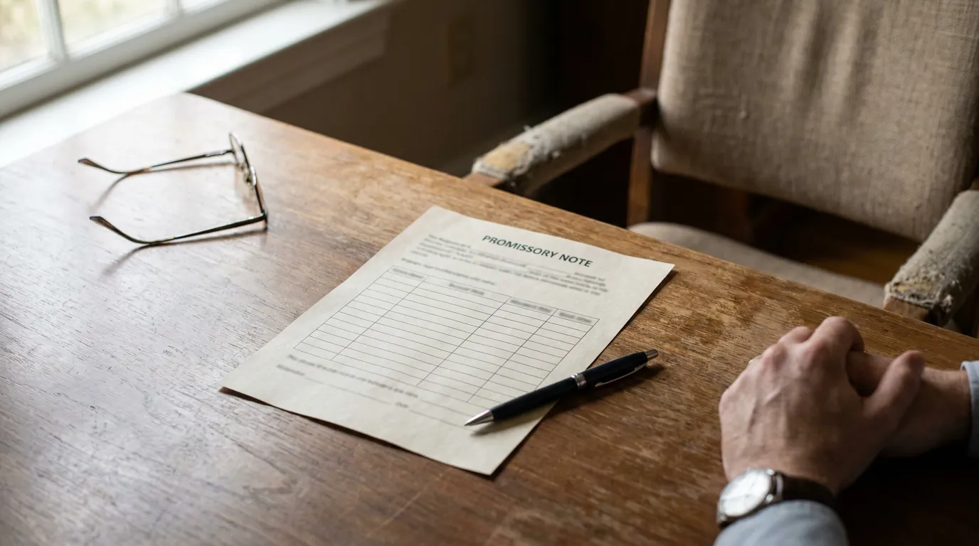 Paperwork and reading glasses on a table